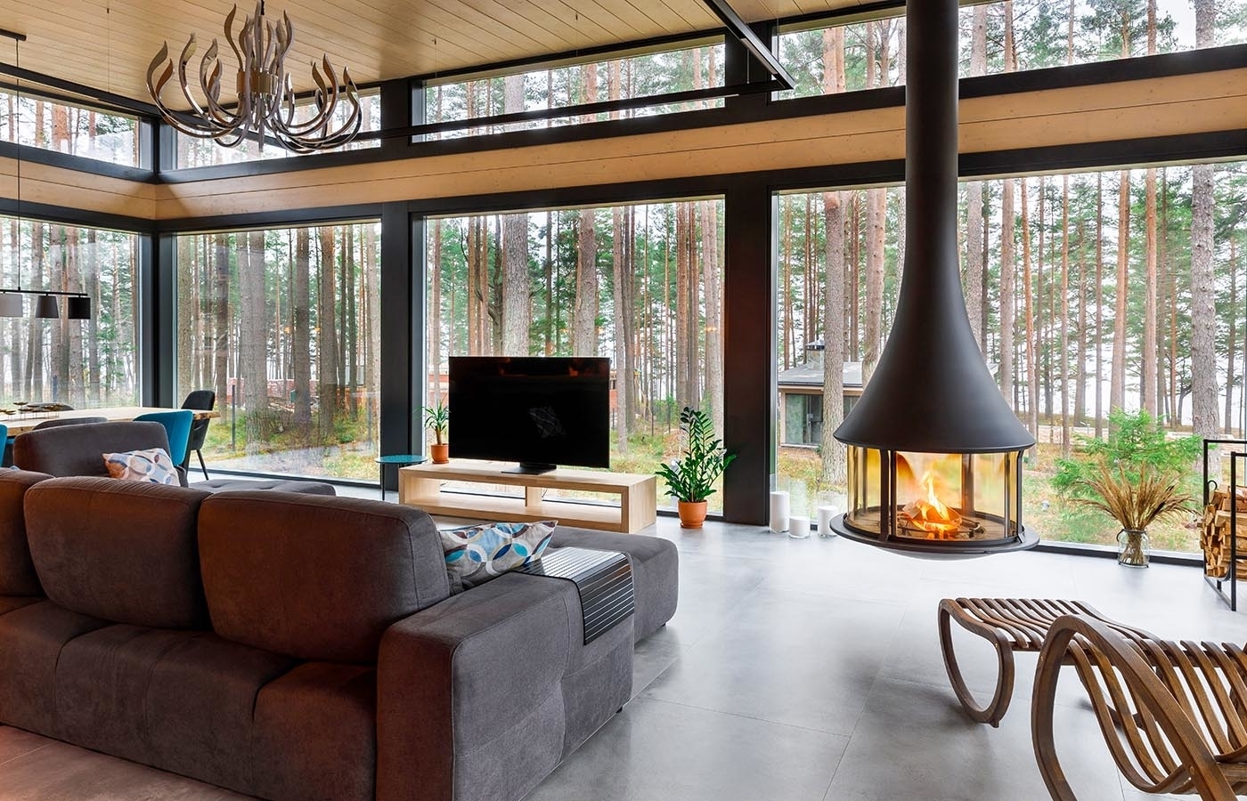 Интерьер дома, построенного по финской технологии